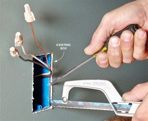 how to remove a metal outlet box|electrical box removal.